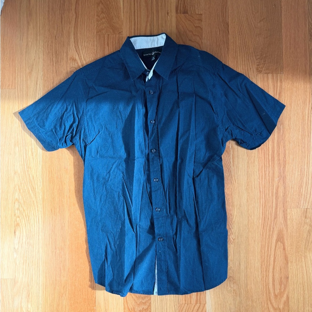 Beverly Hills Polo Club Men's Blue Button Down Shirt